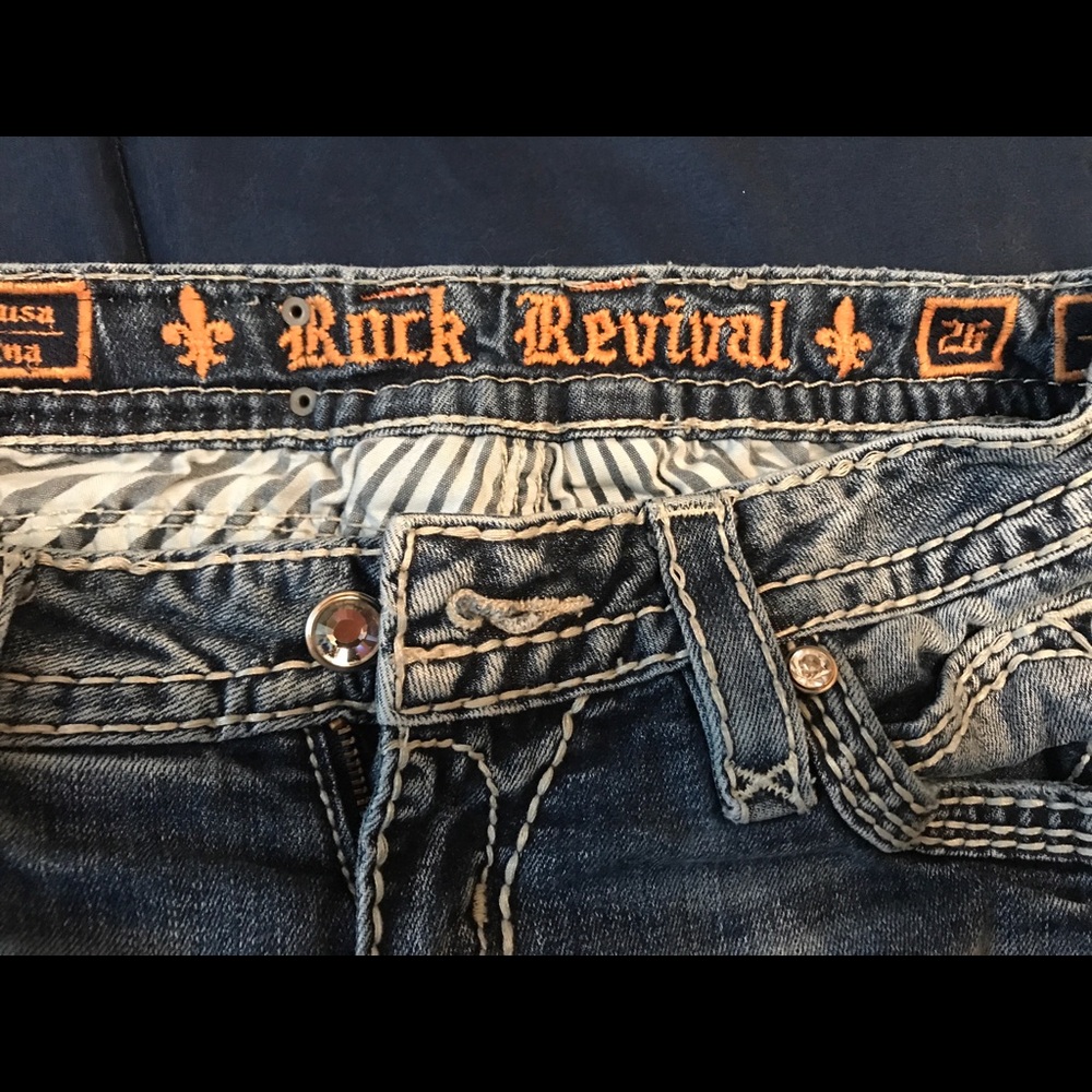 Rock Revival blue jean Capri pants